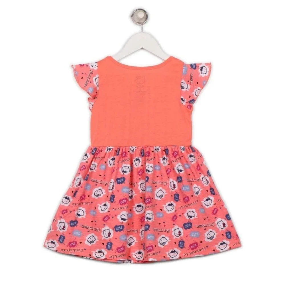 Hello Kitty | Girls Midi/Knee Length Fun Casual Dress, Size 6X - Picture 3 of 7